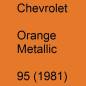 Preview: Chevrolet, Orange Metallic, 95 (1981).